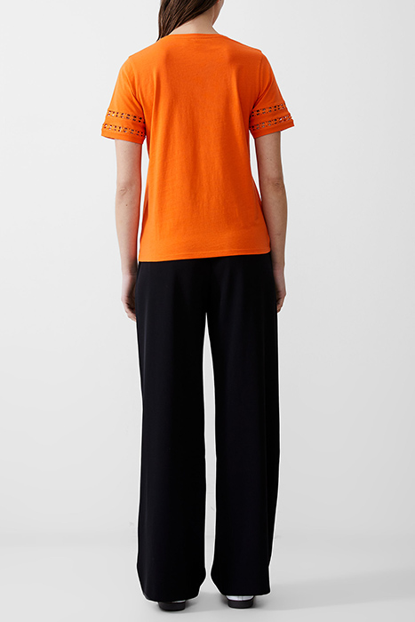 CROCHET TRIM TEE MANDARIN 3