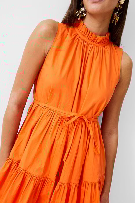 TIERED POPLIN DRESS SHORT MANDARIN 3