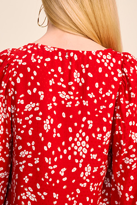 CHAPMAN - CHERRY BLOUSE WITH ABSTRACT FLORAL PRINT 5