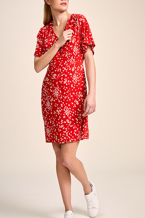RAVEN - CHERRY DRESS WITH ABSTRACT FLORAL PRINT 3