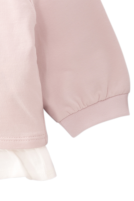 BABY GIRLS’ 2-IN-1 PALE PINK SWEATSHIRT WITH T-SHIRT 6