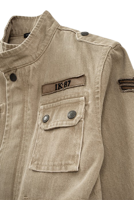 BOYS’ LIGHT KHAKI TERRA® DENIM SAFARI JACKET, P&L BACK 6
