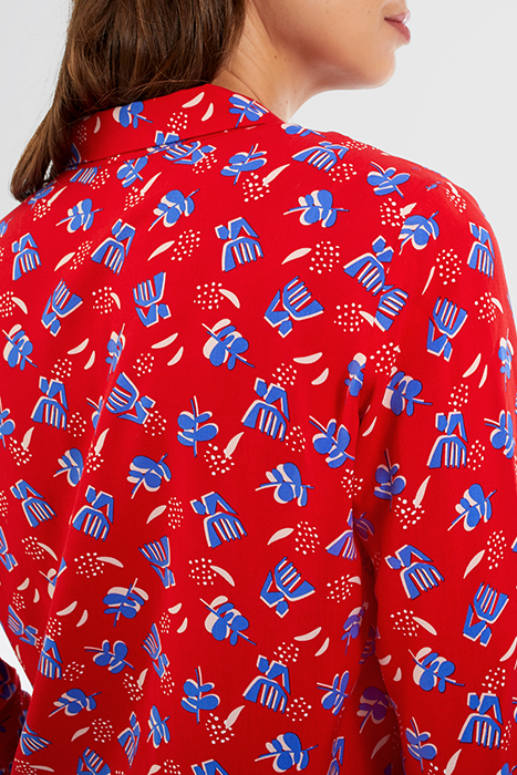 I.CODE CHERRY BOHO PRINT BLOUSE 4