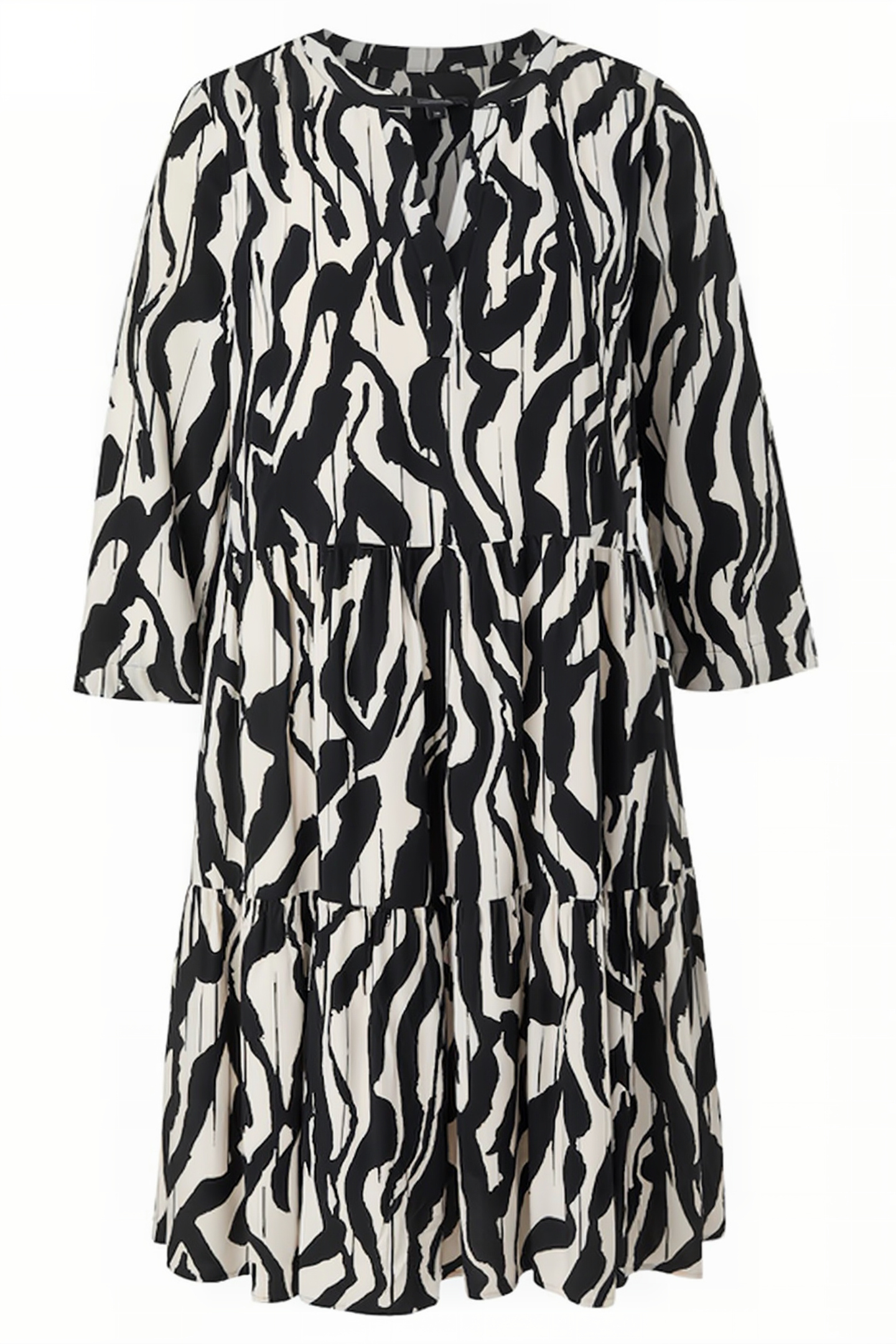 COMMA DRESSES GREY/BLACK 3