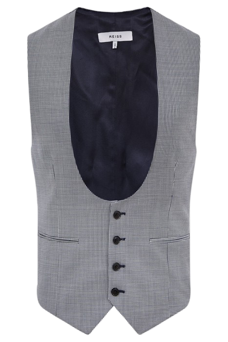 GRANGE HS-PUPPYTOOTH HORS NAVY/WHITE 4