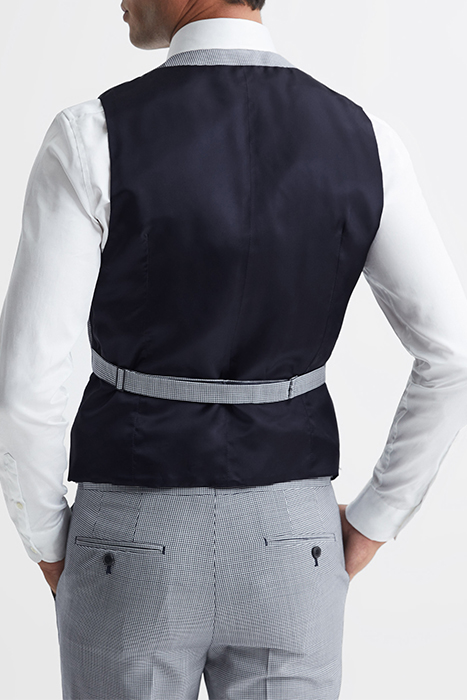 GRANGE HS-PUPPYTOOTH HORS NAVY/WHITE 2