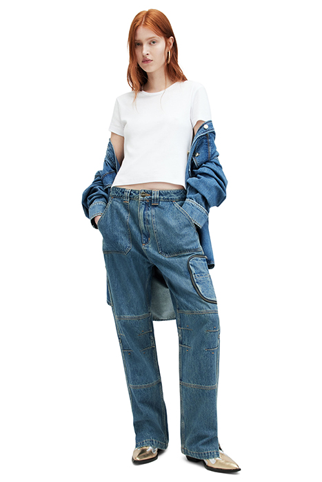 FLORENCE CARGO TROUS VINTAGE INDIGO 2