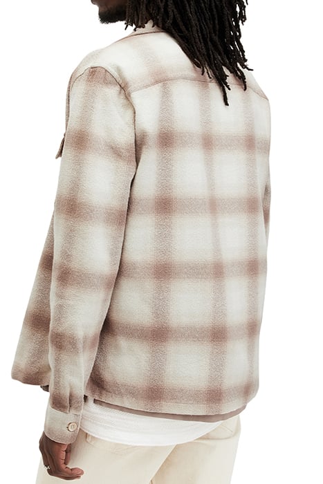 KNOLL LS SHIRT OATMEAL WT/CHESTNU 2