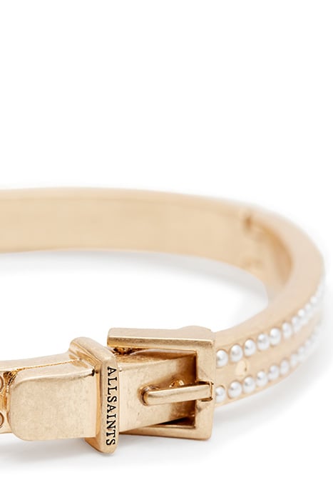 BREA BEAD BCKL BRCLT WARM BRASS/WHITE 5