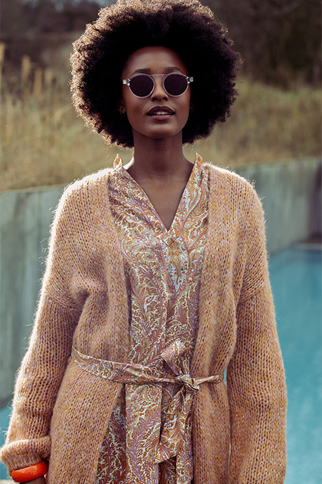 FANTASY BELTED COTTON DRESS 5