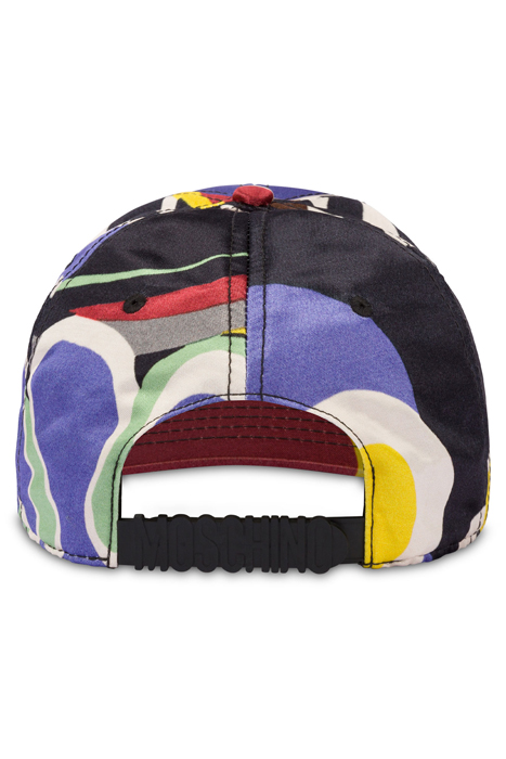 PSYCHEDELIC PRINT HAT BLUE 2