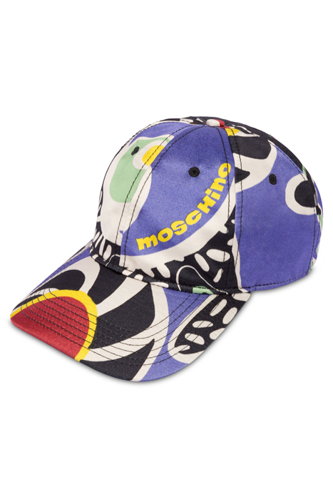 PSYCHEDELIC PRINT HAT BLUE 3