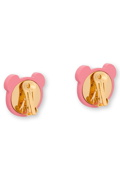 MOSCHINO TEDDY BEAR CLIP EARRINGS PINK 3