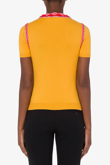 CROCHET DETAILS WOOL TOP YELLOW 2