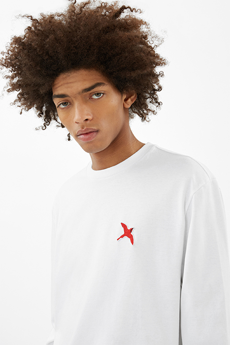 BEE BIRD LONG SLEEVE WHITE 3