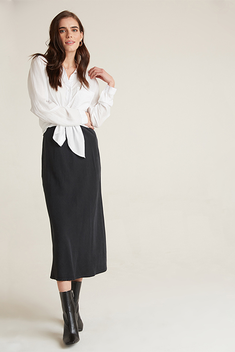 BIAS MIDI SKIRT VINTAGE BLACK 3