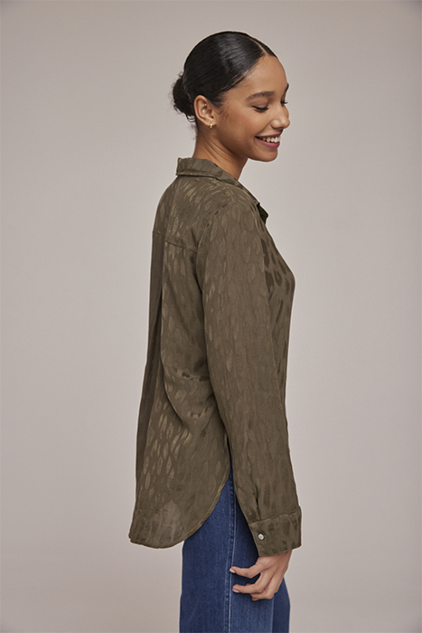 FLOWY BUTTON DOWN HERB GREEN 4