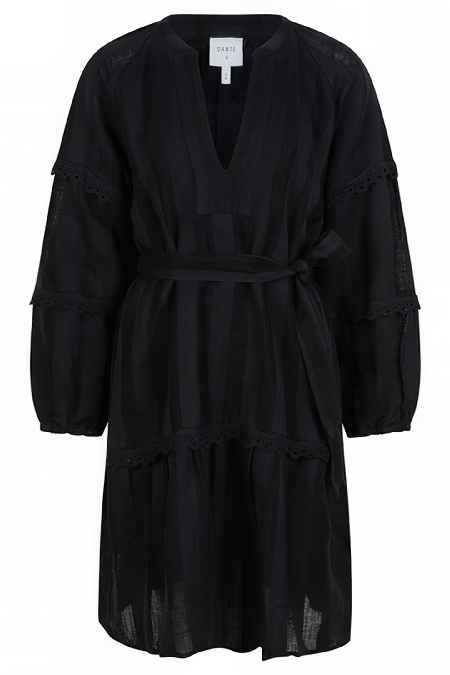 D6NOVA SCULPED LACE DRESS RAVEN 3