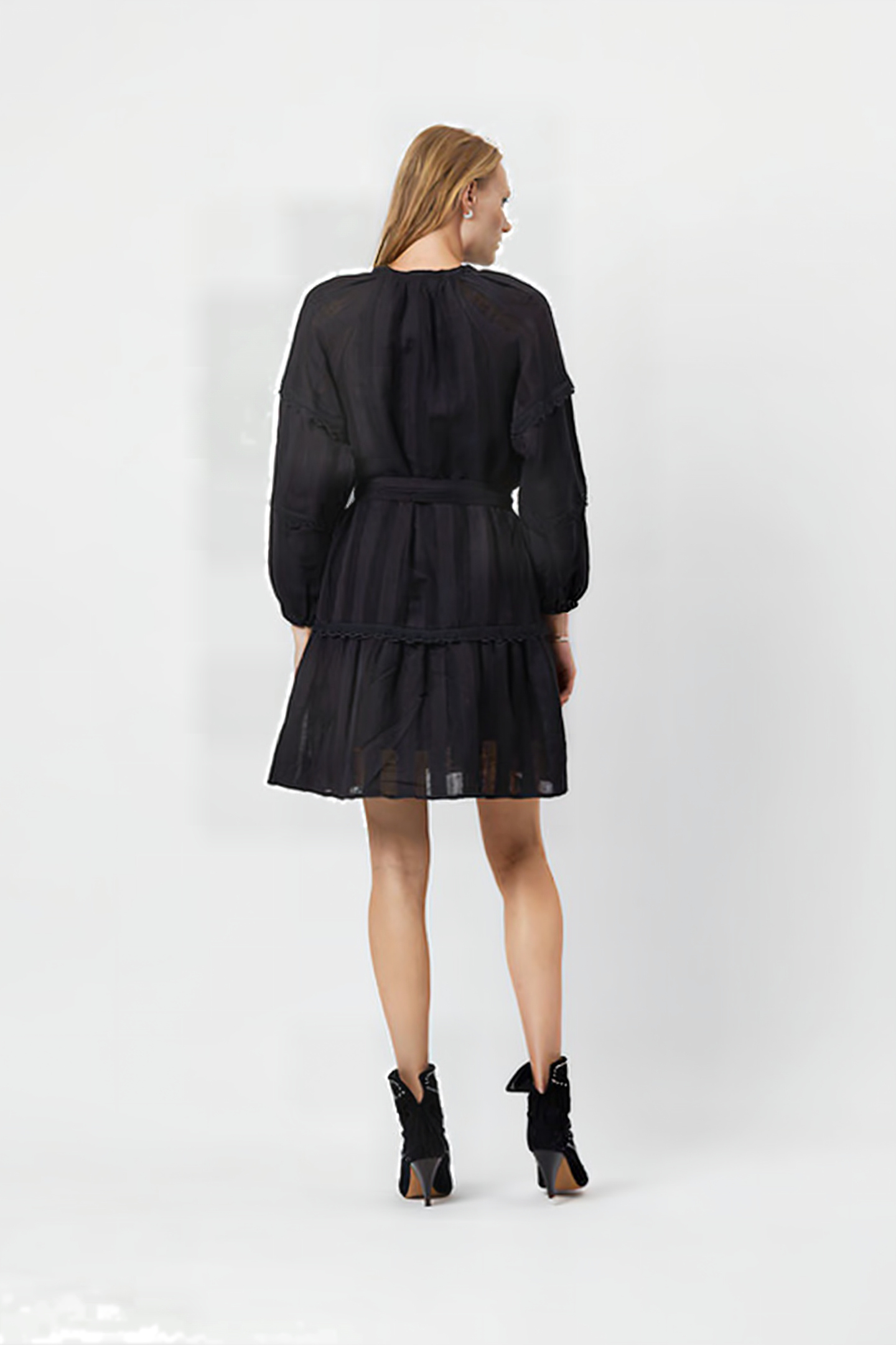 D6NOVA SCULPED LACE DRESS RAVEN 2