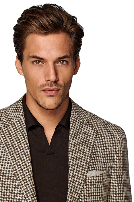 JACKET-BROWN-HOUNDSTOOTH DARK BROWN 6