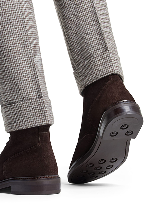 SUEDE-LACEDBOOT-D.BROWN BROWN 4