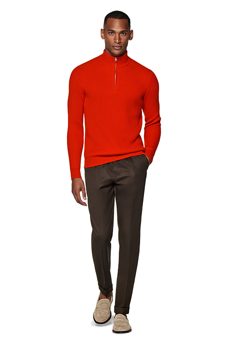 HALF ZIP LUX ORANGE ORANGE 3