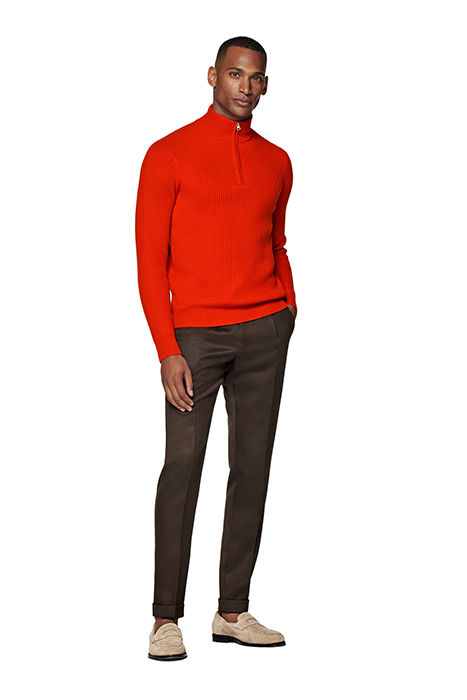 HALF ZIP LUX ORANGE ORANGE 5