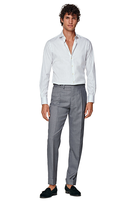 L. GREY LARGE STRIPE CUTAWAY LIGHT GREY 3