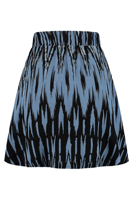RISO SKIRT BLACK/BABY BLUE/MID BLUE 2