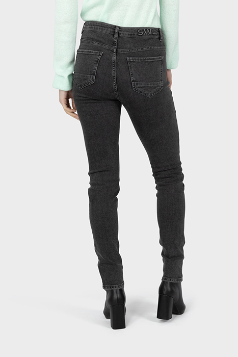 TROUSER WOVEN LONG GREY DENIM 2