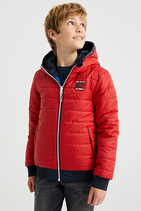 JACKET REVERSIBLE BOMBER BRIGHT RED 2