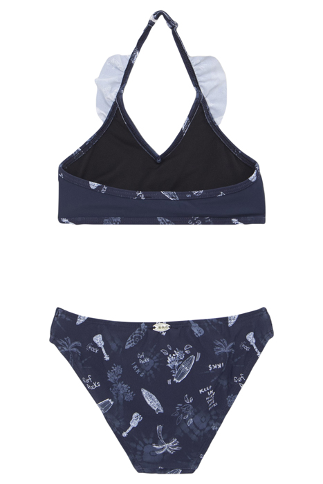 GIRLS’ NAVY SURF-ROCK PRINT BIKINI 2