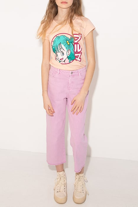 GIRLS’ PINK GLOW-IN-THE-DARK BULMA DRAGON BALL T-SHIRT 2