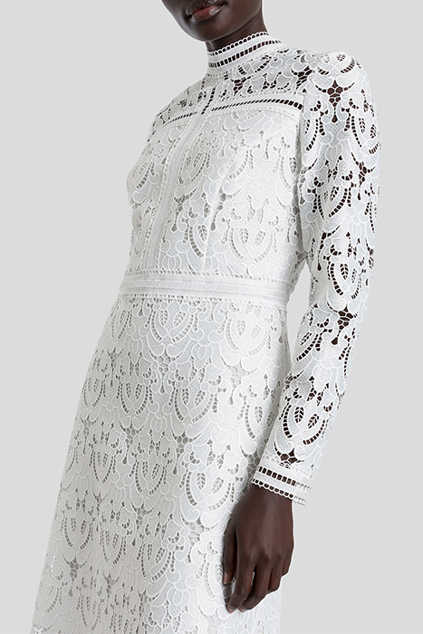 MONA MINI LENGTH LACE DRESS SNOW WHITE 5