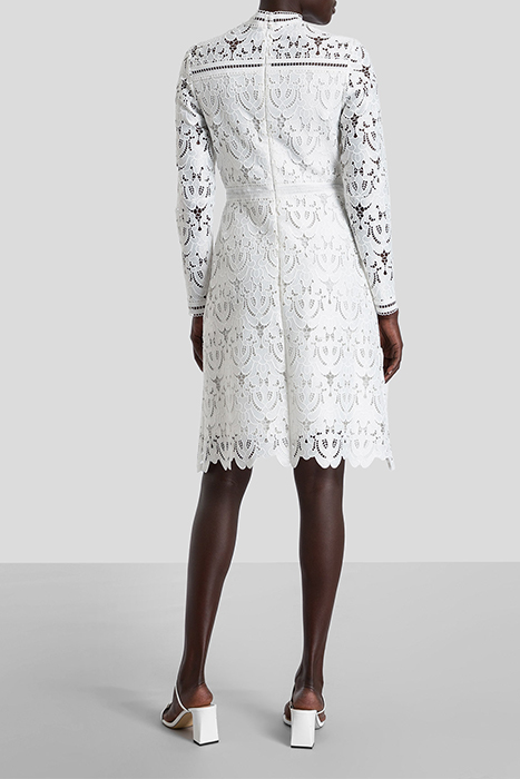 MONA MINI LENGTH LACE DRESS SNOW WHITE 2