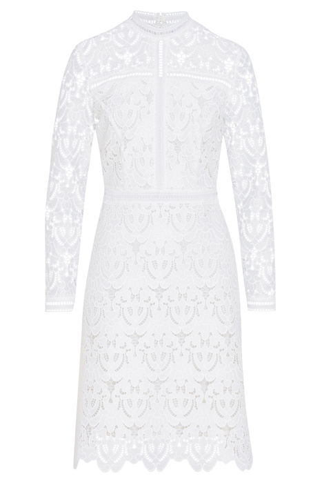 MONA MINI LENGTH LACE DRESS SNOW WHITE 3