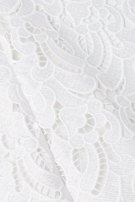 MONA MINI LENGTH LACE DRESS SNOW WHITE 6