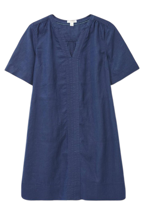 JUNE LINEN SHIFT DRE DARK NAVY 4