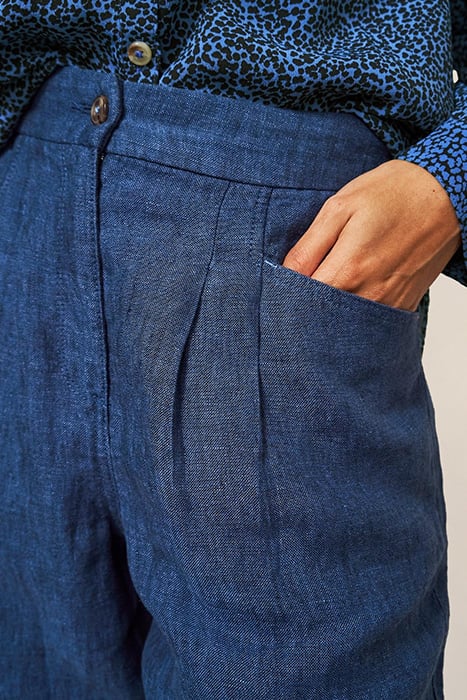 ROWENA LINEN TROUSER DARK NAVY 5