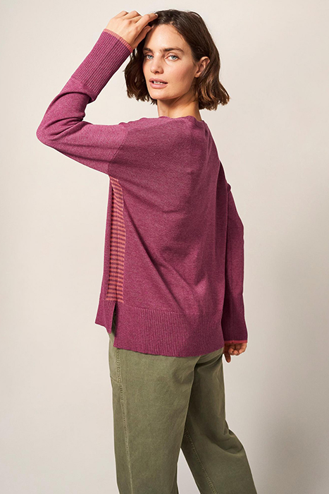 OLIVE JUMPER BRIGHT PINK 2