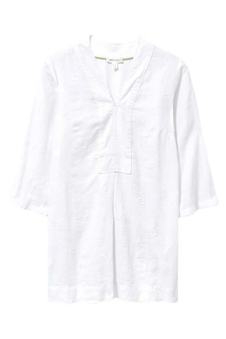 MARIANNE LINEN TUNIC WHITE 4