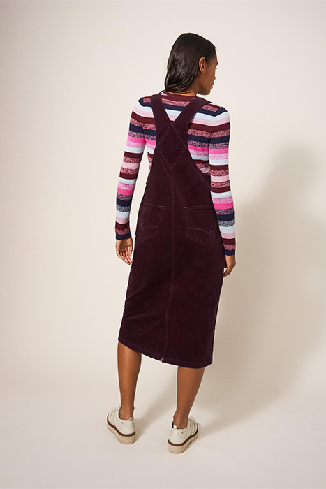EMMIE  CORD MIDI PINNY DARK PLUM 2