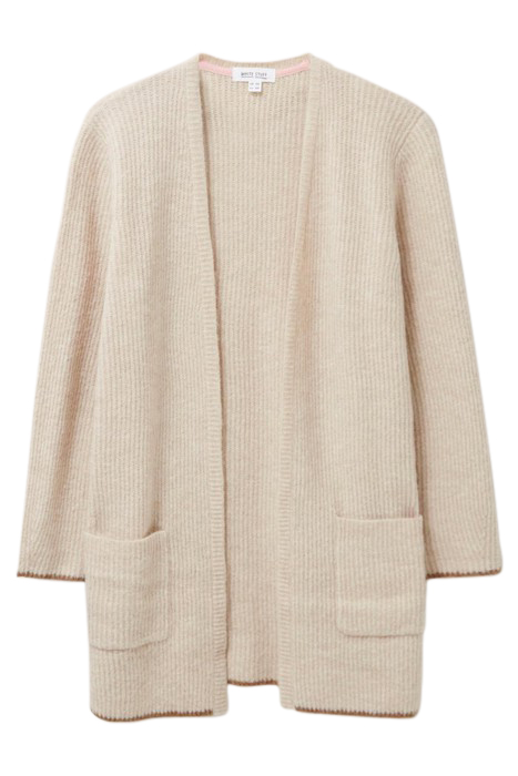 ERICA LONGLINE CARDI DARK NATURAL 3