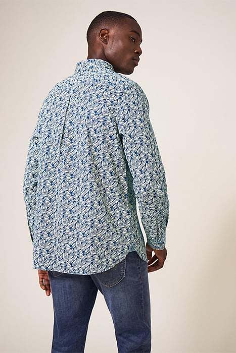 DANDELION PRINTED SHIRT MID TEAL 2
