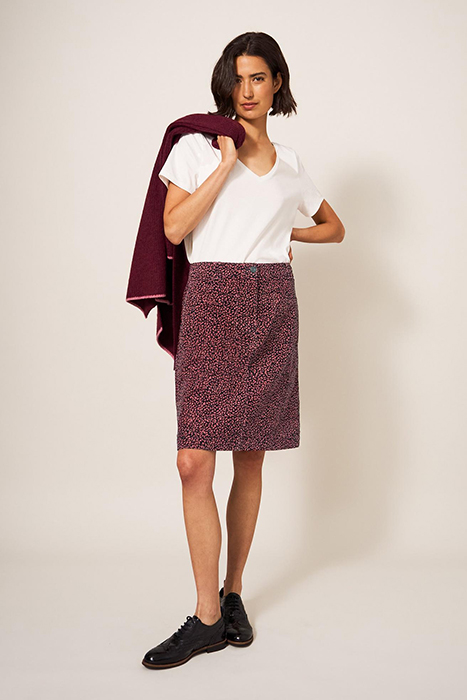 MELODY CORD SKIRT PINK 3