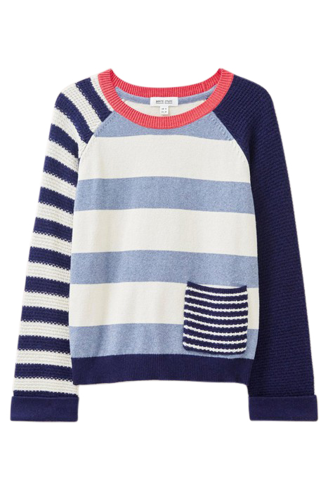 TYNE STRIPE JUMPER TEAL 4