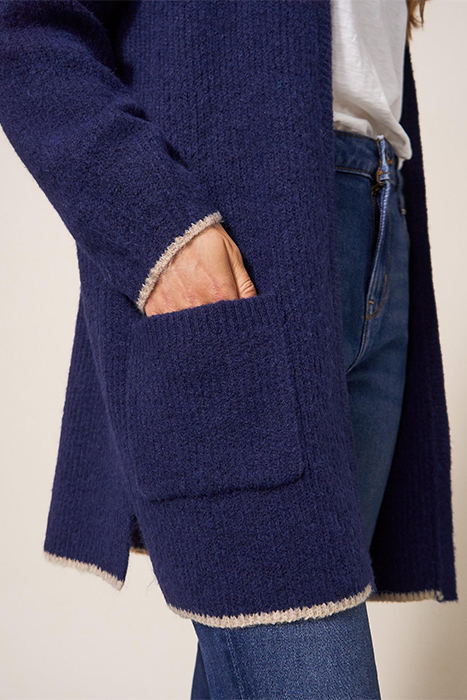 ERICA LONGLINE CARDI DARK NAVY 5