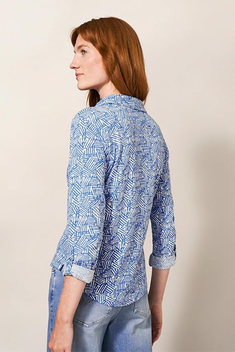 ANNIE JERSEY SHIRT BLUE PRINTED 2