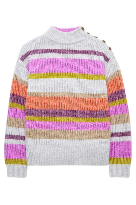 RAINBOW STRIPE JUMPER NATURAL 4
