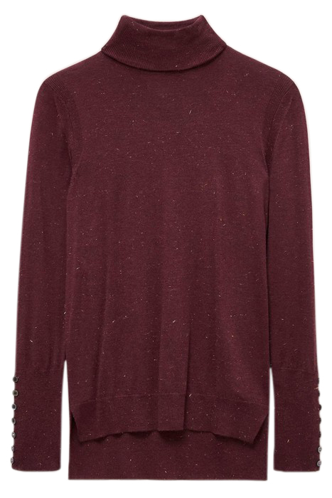 SPARKLE ROLL NECK JUMPER DARK PLUM 3